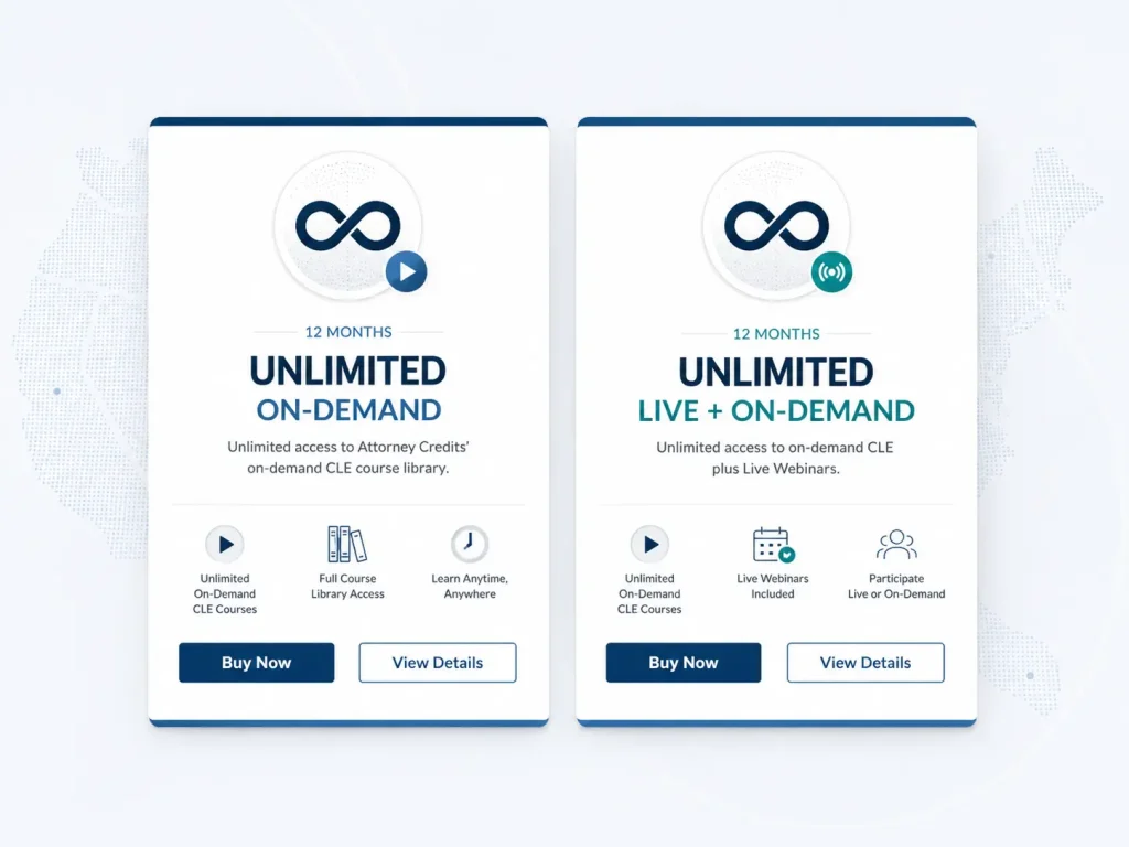 Unlimited On-Demand and Unlimited Live + On-Demand plan cards